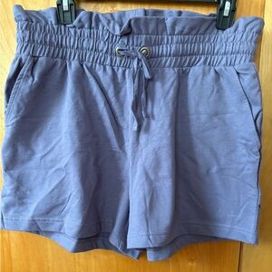 Adore me x yes and organic cotton paper bag waist shorts size m new